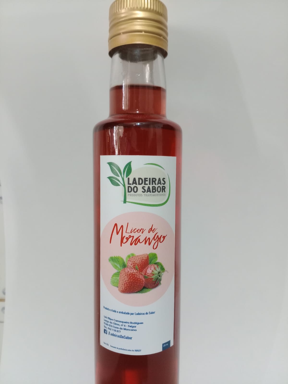 Licor de morango (250ml)