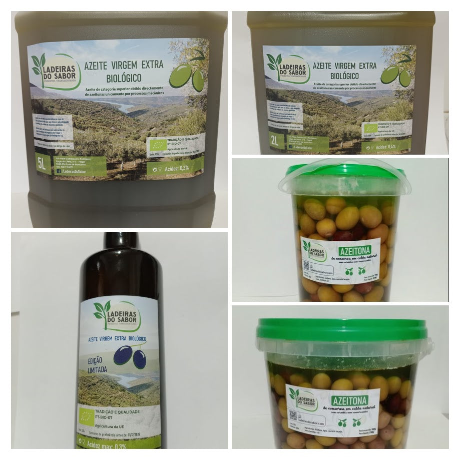 Azeite e azeitona de conserva